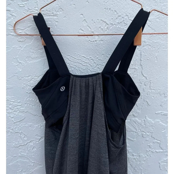 Lululemon Womens Sleeveless Athletic Workout Active Layered Tank Top Black Sz 4 - Picture 4 of 7